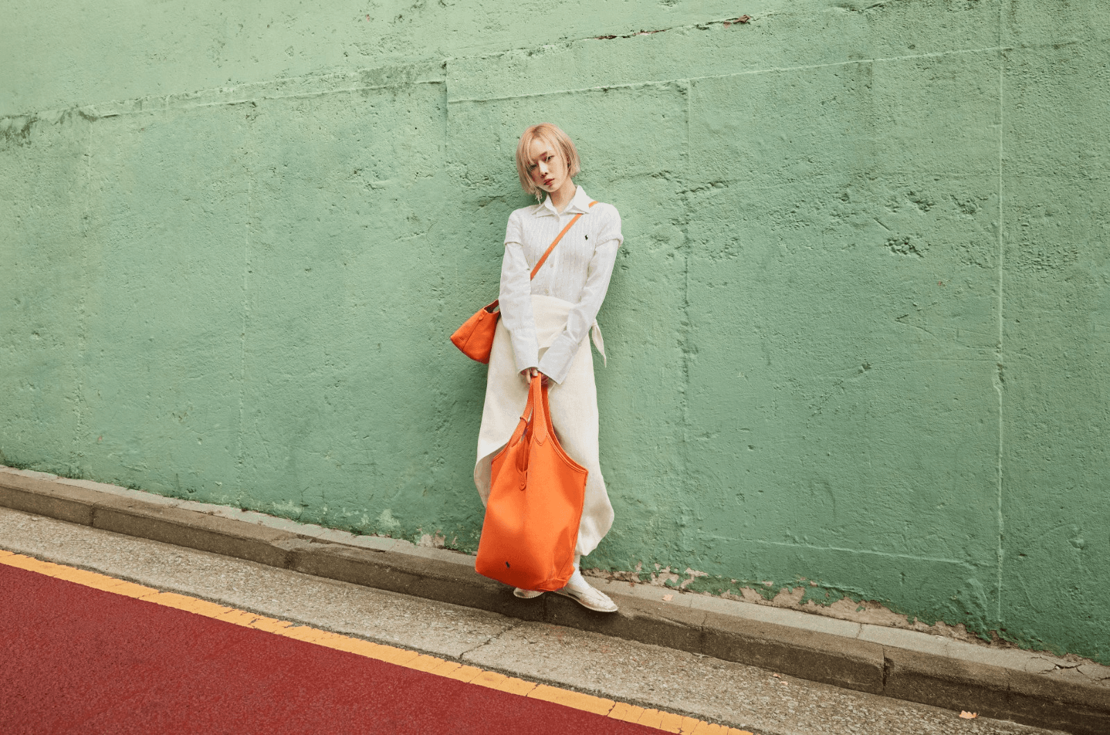 Aespa’s Winter features in Polo Ralph Lauren’s new Spring handbag collection