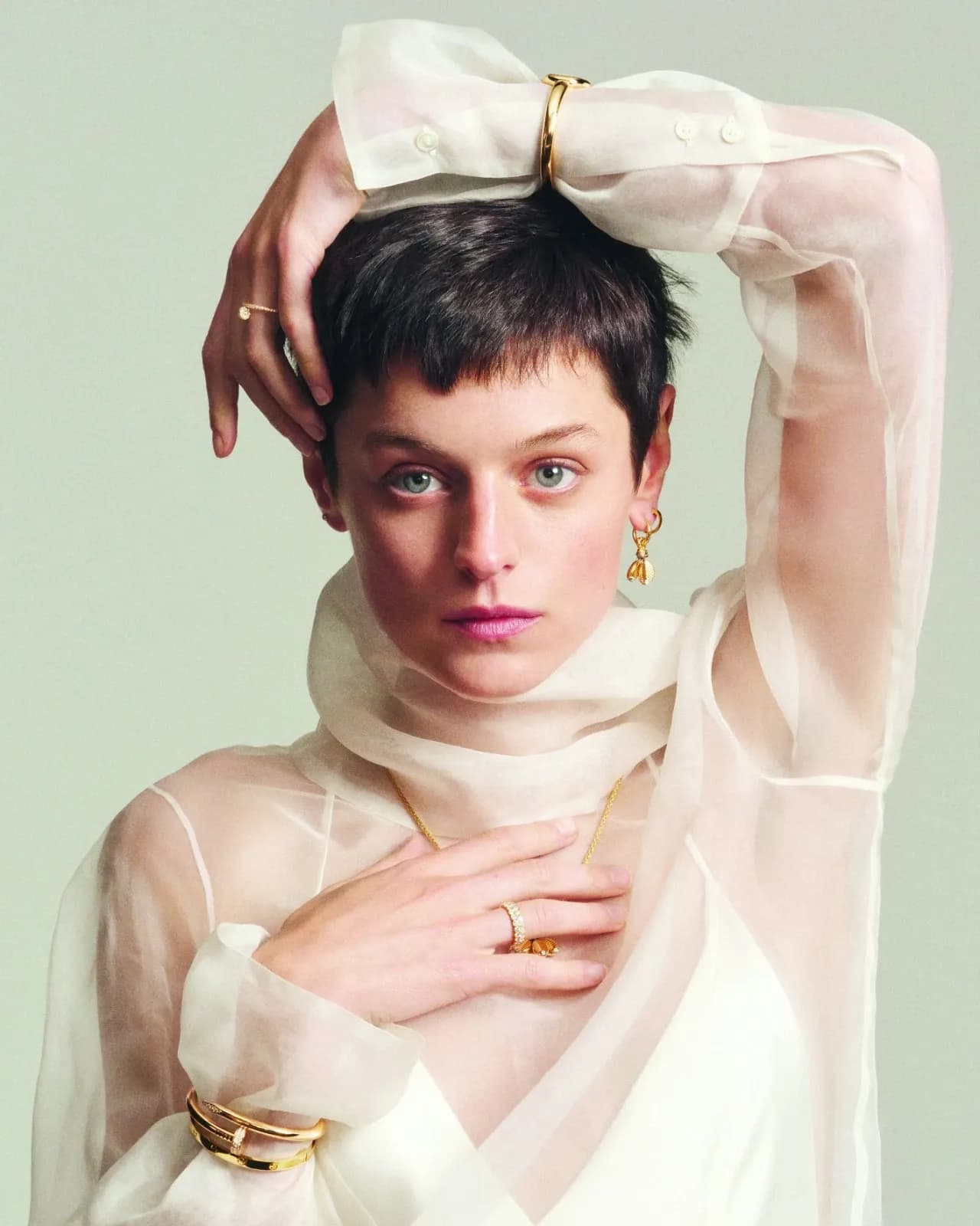 Emma Corrin stuns in Cartier’s Juste un Clou designs