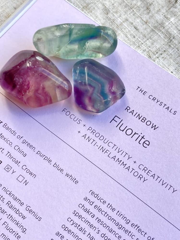 Crystals to optimise home or office work space