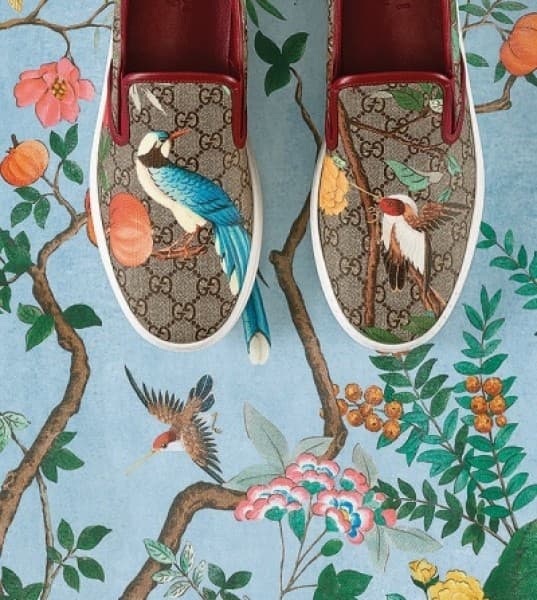 We Love These Heavenly Gucci Canvas Slip-On Shoes