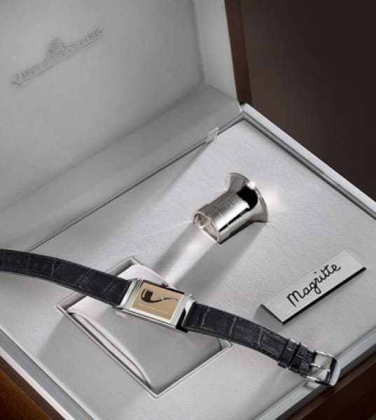 Jaeger-LeCoultre Stars René Magritte Painting in Reverso Tribute-Series Watch