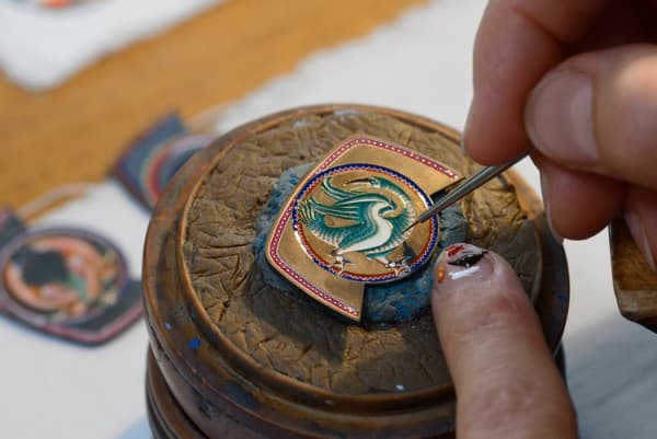 Artistic work fused into luxury watches