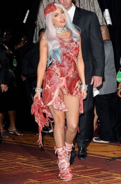 Lady Gaga’s iconic meat (now jerky) dress lives on