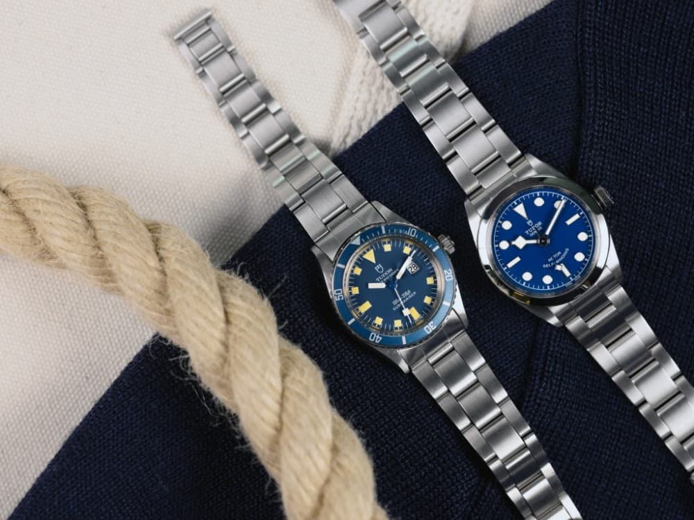 Tudor blue is a modern twist on classic horology