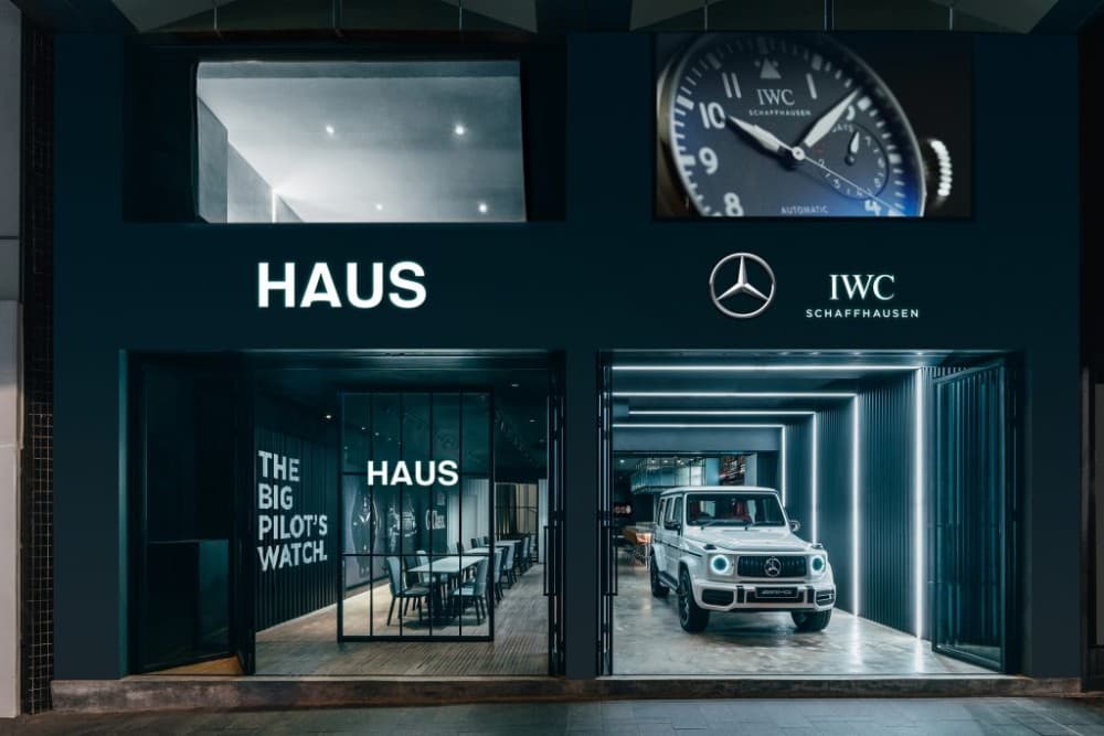 IWC Schaffhausen and Mercedes-Benz open first concept store HAUS in Hong Kong